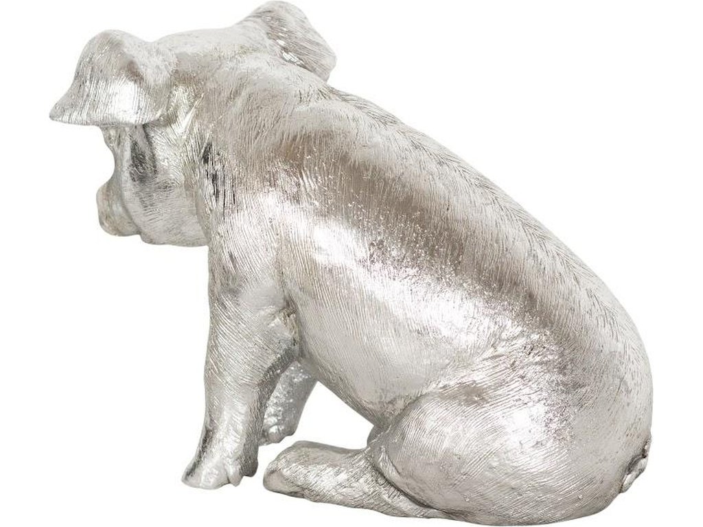 Sitting Piglet, Silver Leaf - image 1