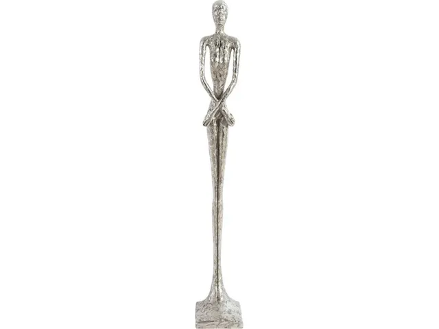 Lottie Sculpture, Small, Resin, Silver Leaf