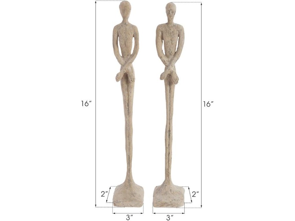 Lloyd and Lottie Sculpture, Extra Small, Resin, Roman Stone - image 1
