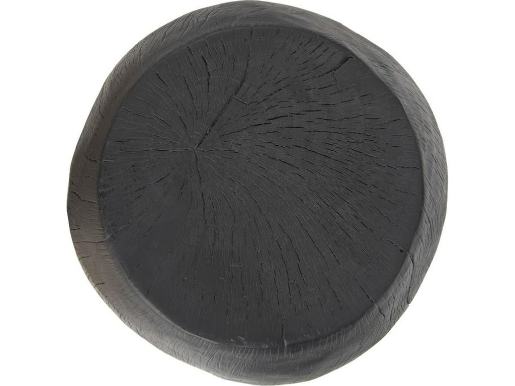 Drum Stool, Resin, Charred - image 1