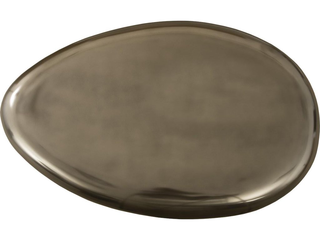 River Stone Coffee Table, Polished Bronze, Large - image 1