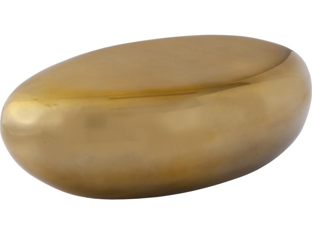 River Stone Coffee Table, Liquid Gold, Small - main image
