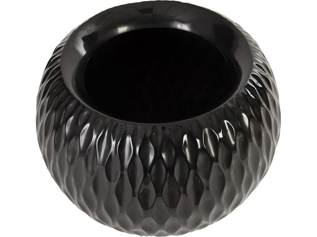 Ripple Planter, Gel Coat Black - image 1