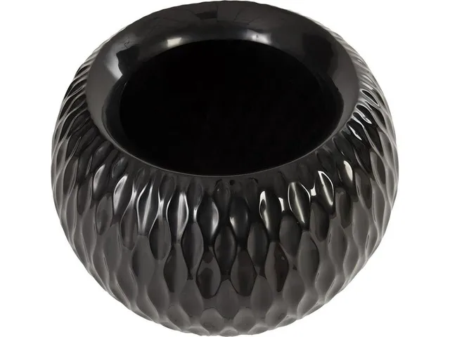 Ripple Planter, Gel Coat Black - Alternative View