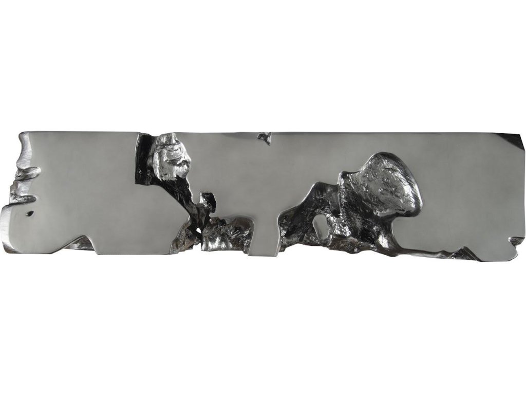 Freeform Console Table, Liquid Silver - image 1