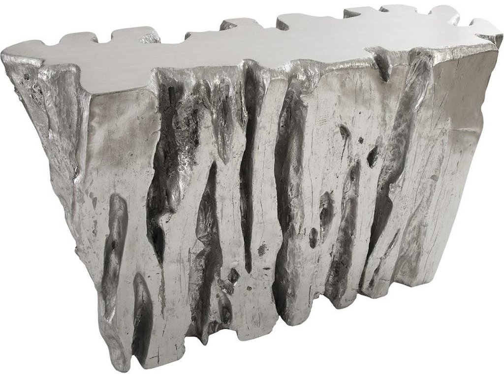 Freeform Console Table, Silver Leaf - image 1
