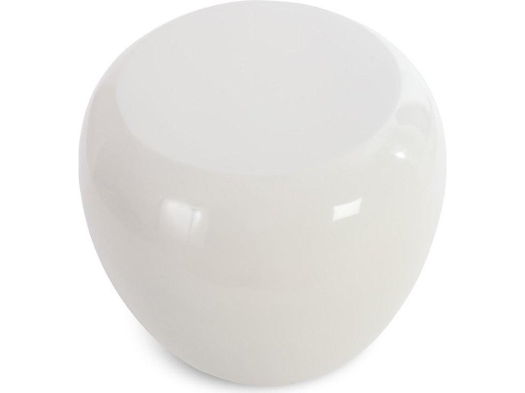 River Stone Side Table, Gel Coat White - image 1