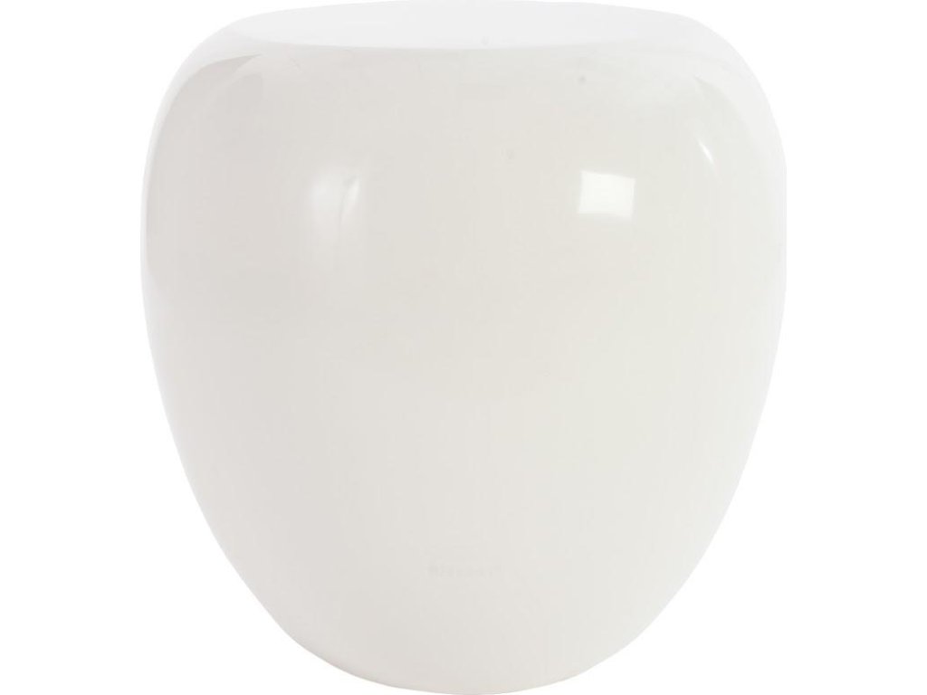 River Stone Side Table, Gel Coat White - main image