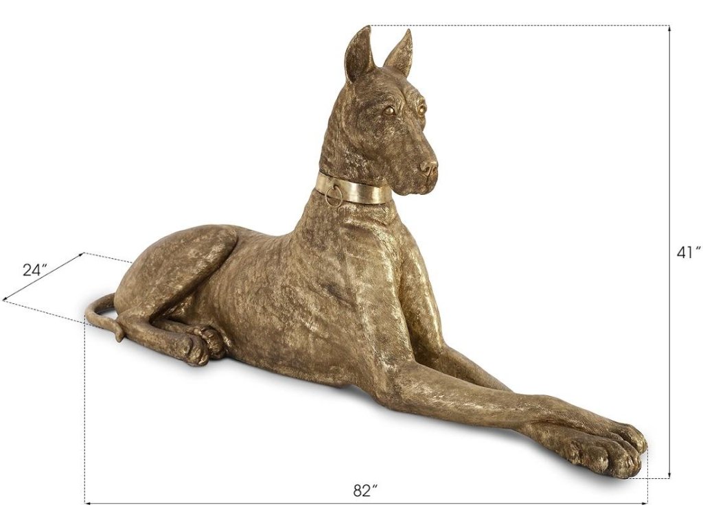 Great Dane, Gold Leaf, Left - image 3
