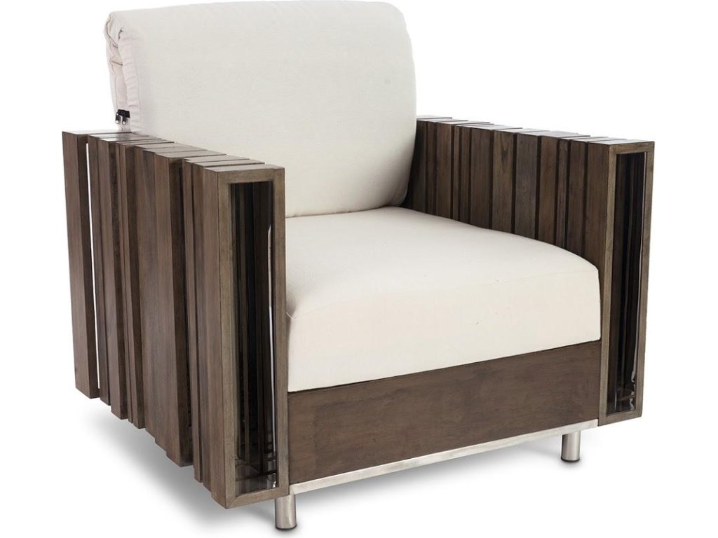 Barcode Club Chair, White Cushion - main image
