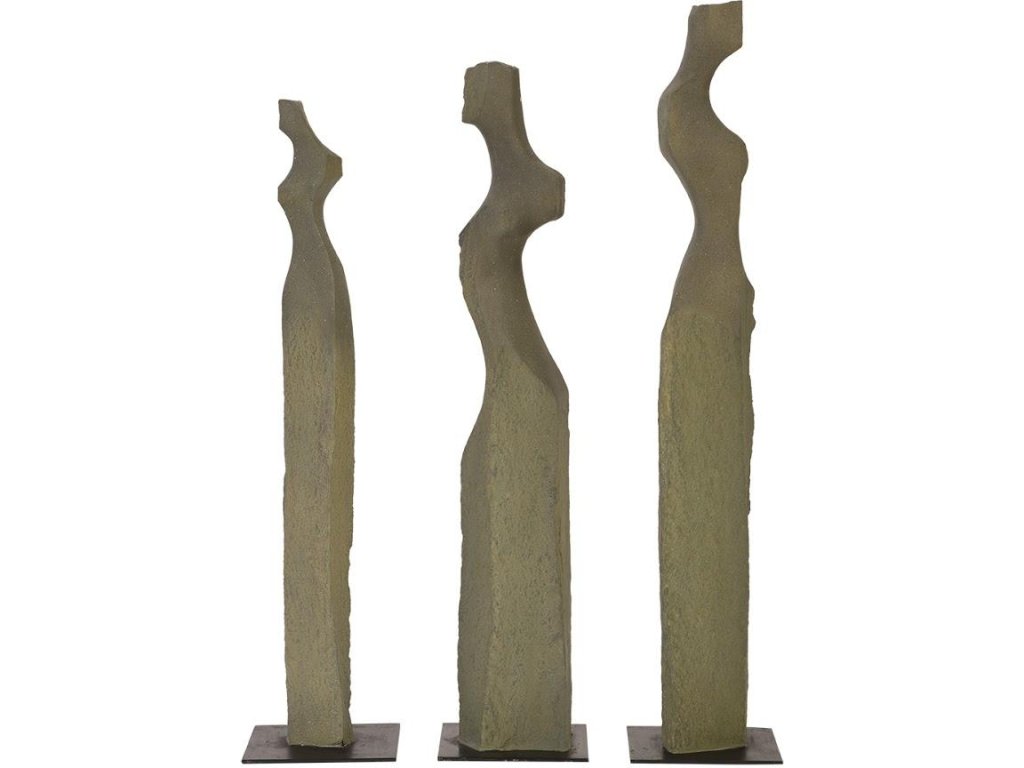 Cast Women Sculptures, Set of 3 - main image