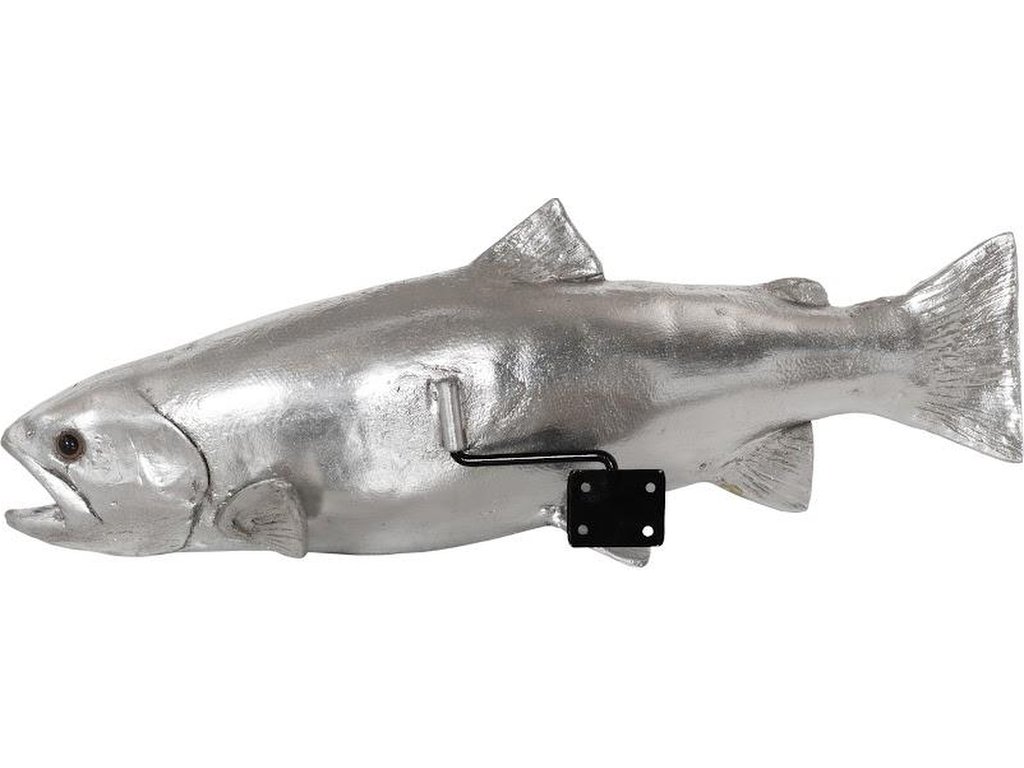 Rainbow Trout Fish, Resin, Silver Leaf - image 3