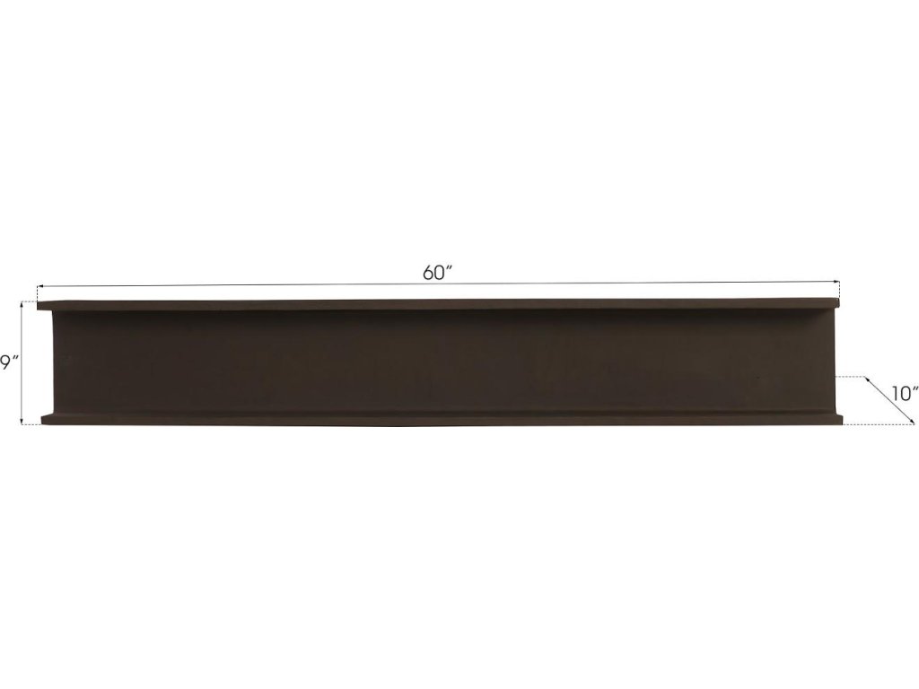I-Beam Wall Shelf, Rust - image 6