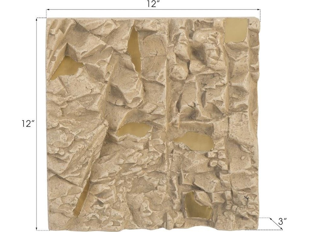 Rubble Wall Tile, Brass Accents - image 4