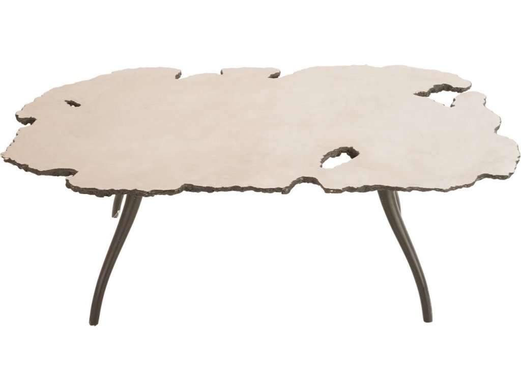 Lava Coffee Table on Iron Legs - image 1