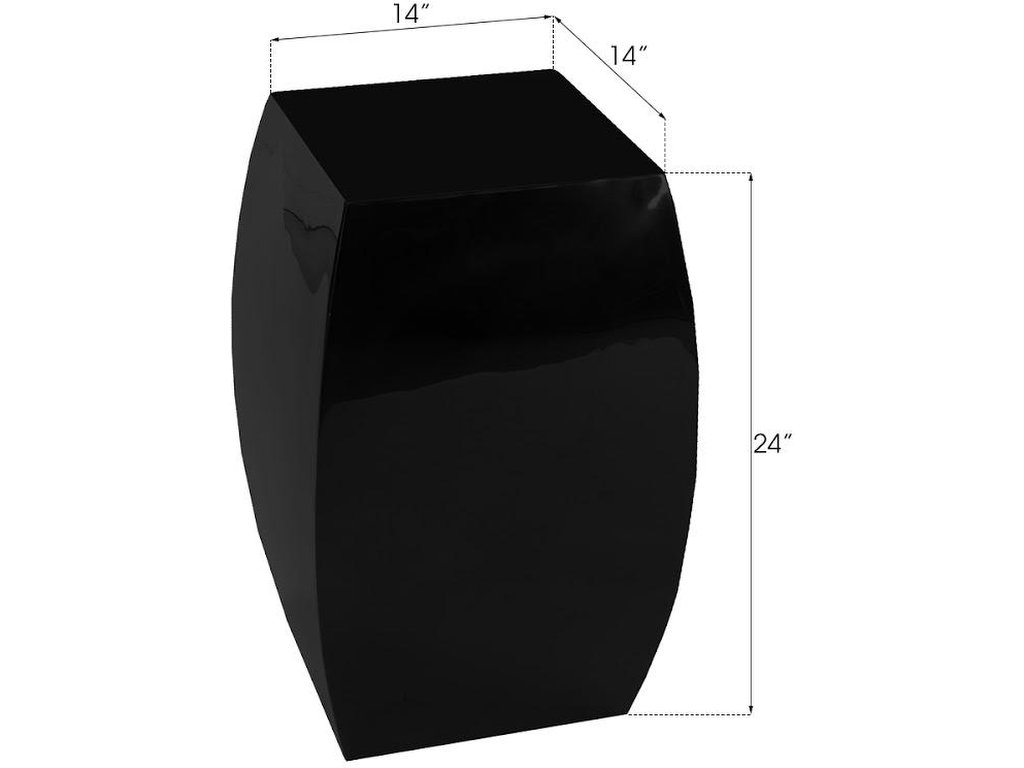 Taba Side Table, Gel Coat Black - image 3