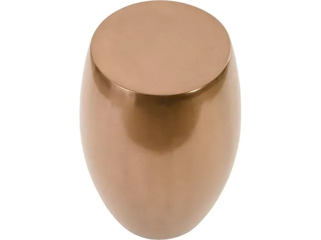 Vex Side Table, Polished Bronze