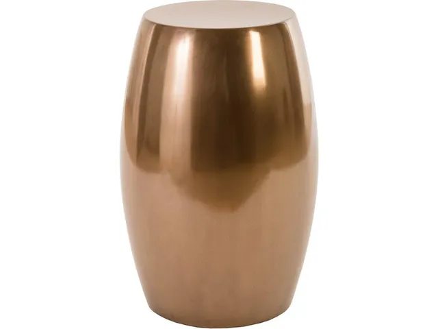 Vex Side Table, Polished Bronze
