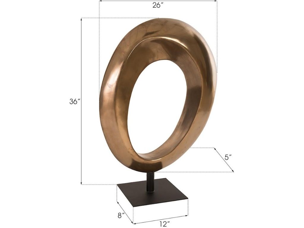 Hoop Sculpture, Bronze - image 3
