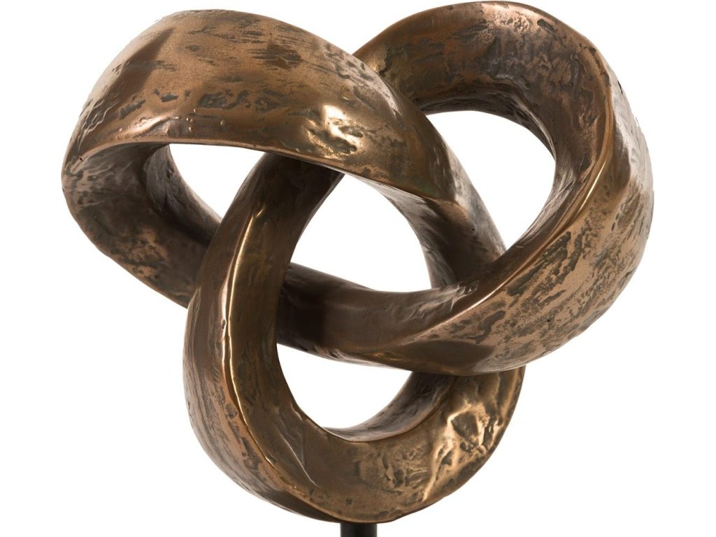 Trifoil Table Sculpture, Bronze - image 2