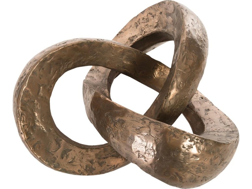 Trifoil Coffee Table, Bronze w/ Glass - image 1