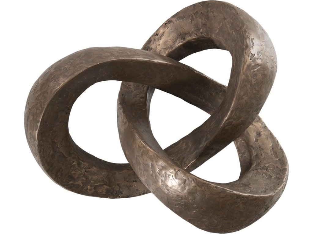 Trifoil Coffee Table, Bronze w/ Glass - image 2