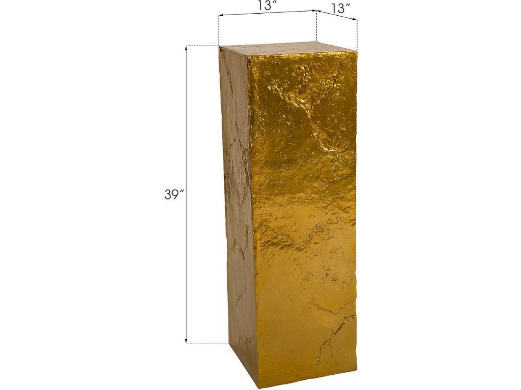 Slate Pedestal, Large, Liquid Gold - image 3