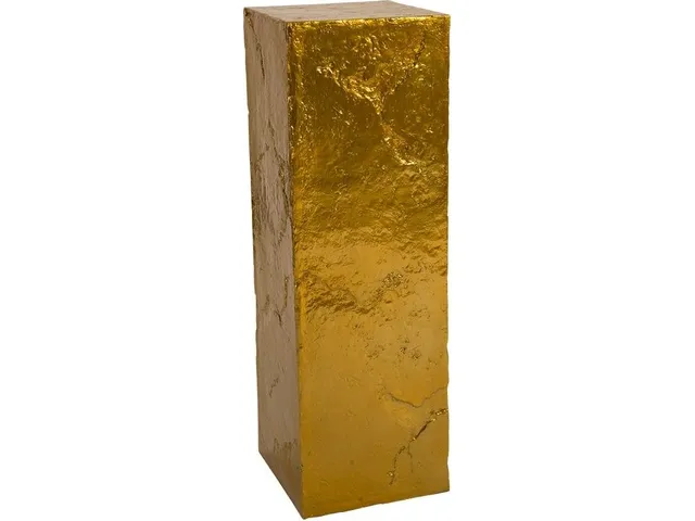 Slate Pedestal, Large, Liquid Gold