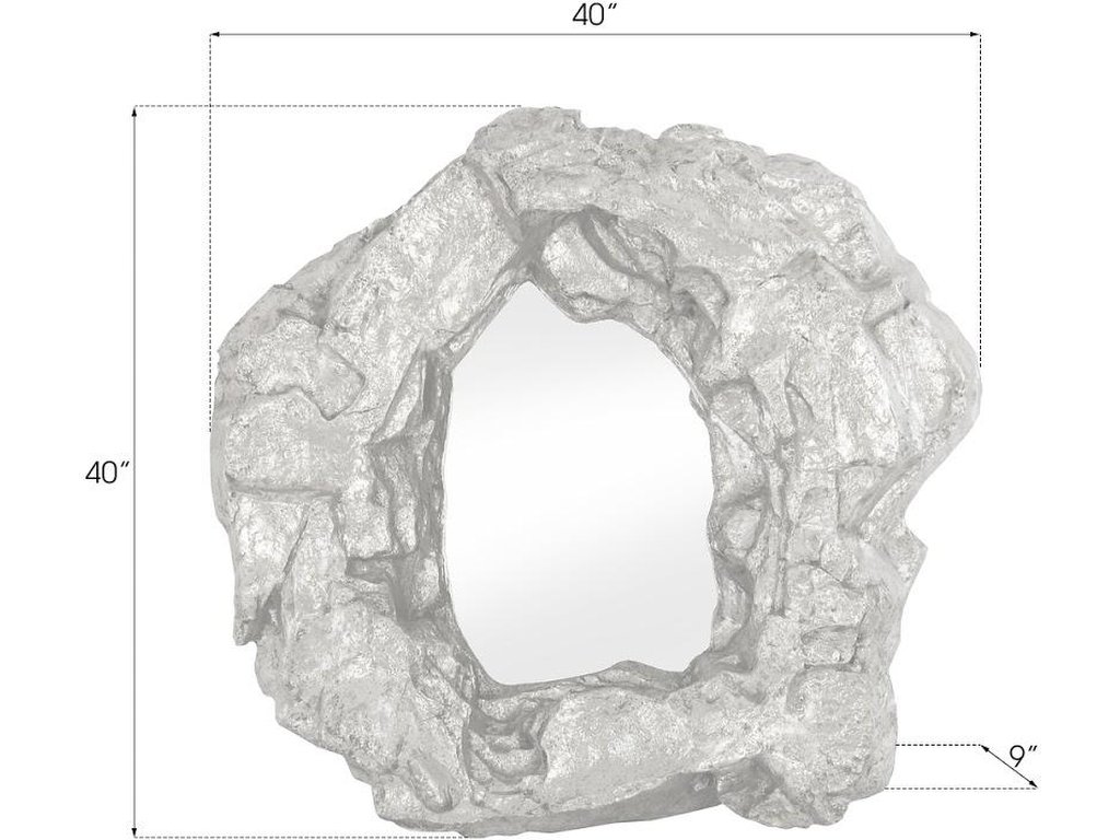 Rock Pond Mirror, Silver Leaf - image 5