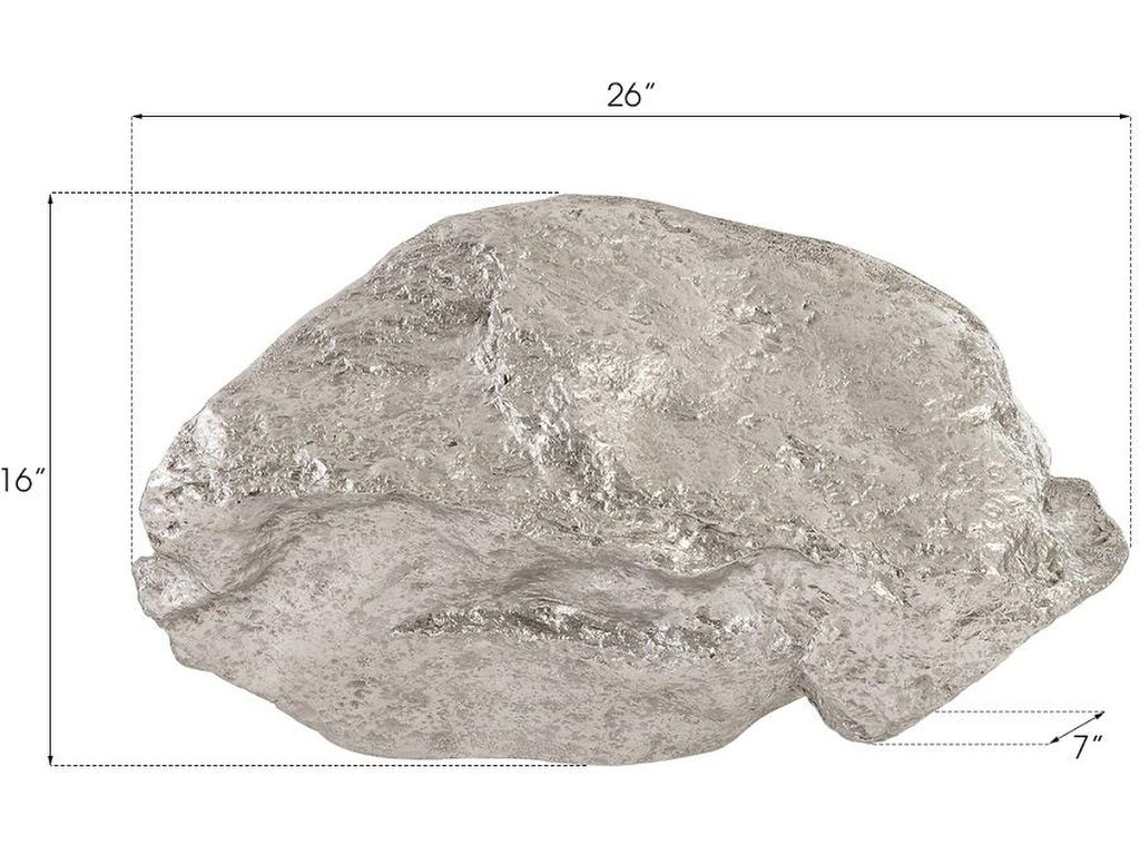 Boulder Wall Art, Silver Leaf - image 6