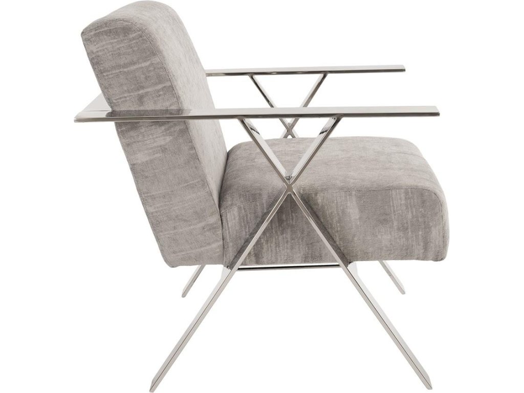 Allure Club Chair, Diva Gray , Stainless Steel Frame - image 1