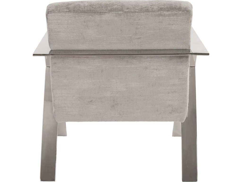 Allure Club Chair, Diva Gray , Stainless Steel Frame - image 2