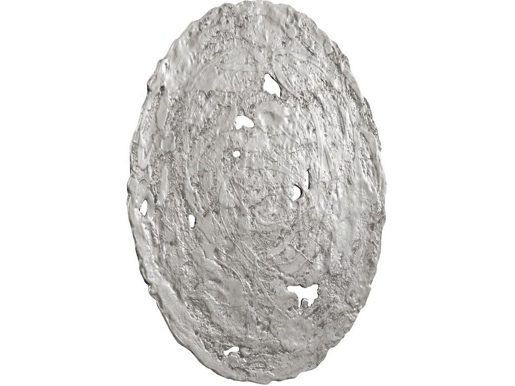 Molten Wall Disc, Medium, Silver Leaf - image 1