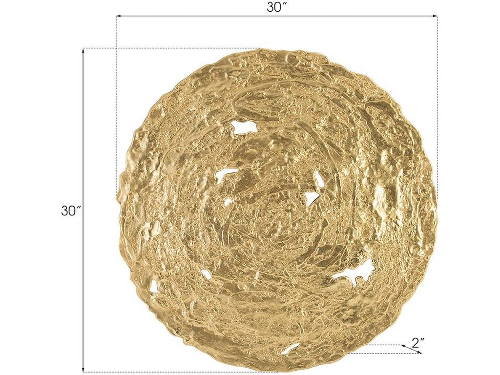 Molten Wall Disc, Medium, Gold Leaf - image 7