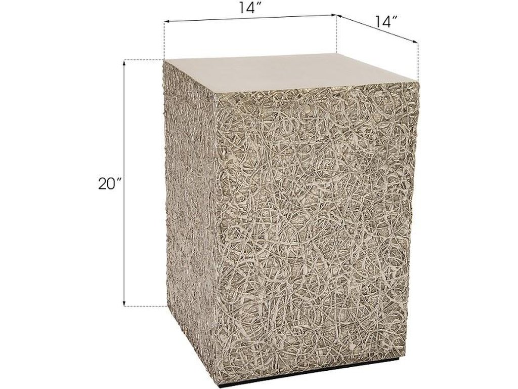 String Theory Pedestal, Silver Leaf, SM - image 5