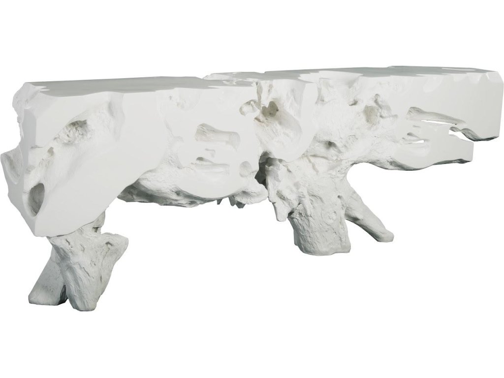 Freeform Console Table, Gel Coat White, Extra Large - main image
