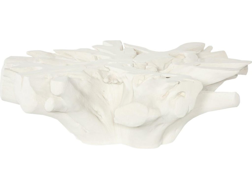 Sono Cast Root Coffee Table, With Glass, Roman Stone - image 2