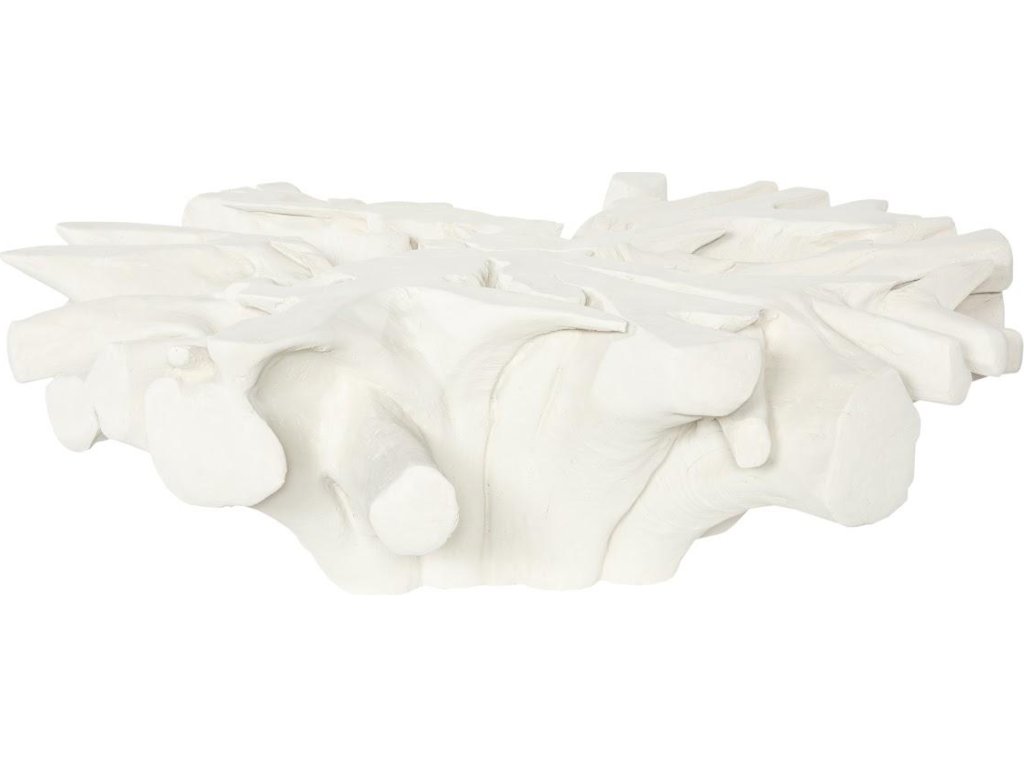 Sono Cast Root Coffee Table, With Glass, Roman Stone - image 3