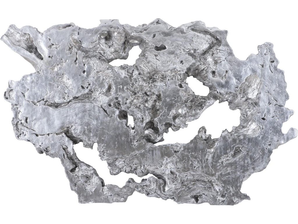 Burled Root Wall Art, Large, Silver Leaf - main image