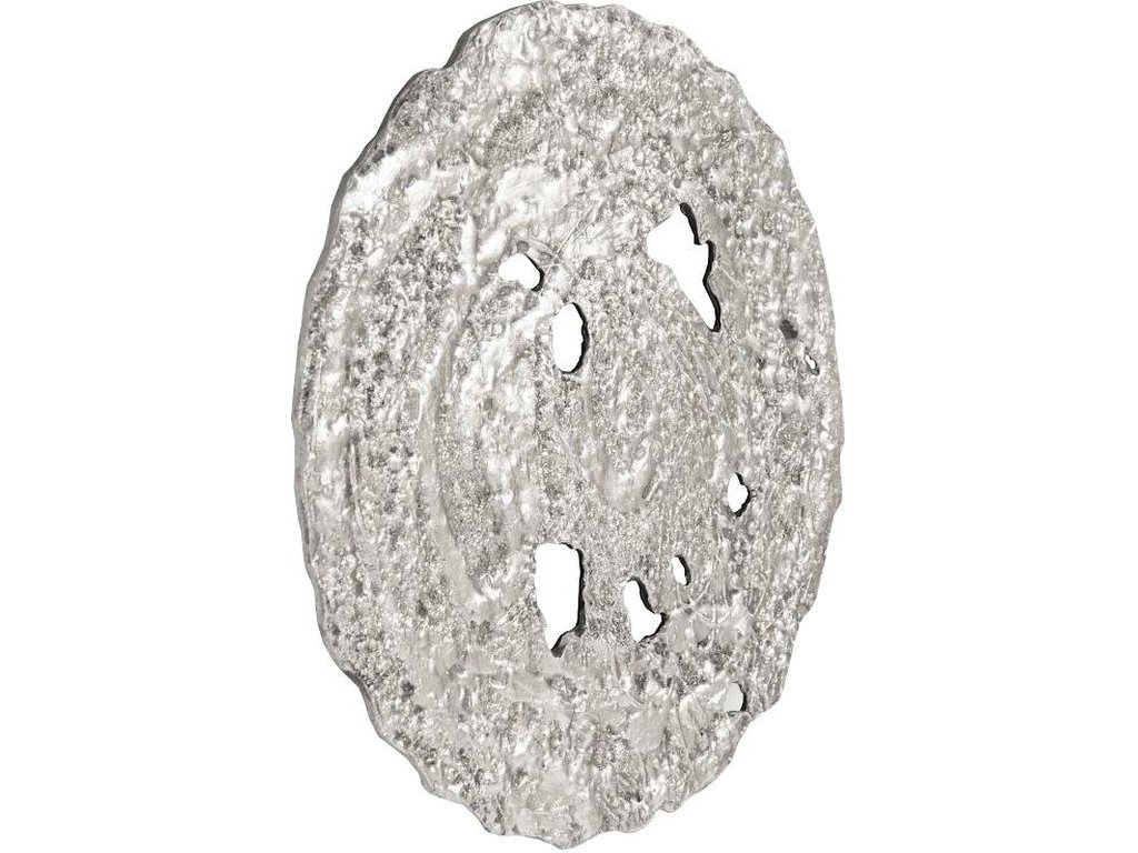Molten Wall Disc, Small, Silver Leaf - image 1