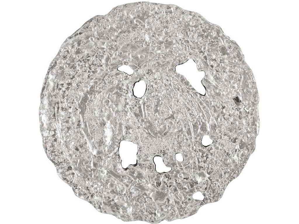 Molten Wall Disc, Small, Silver Leaf - main image