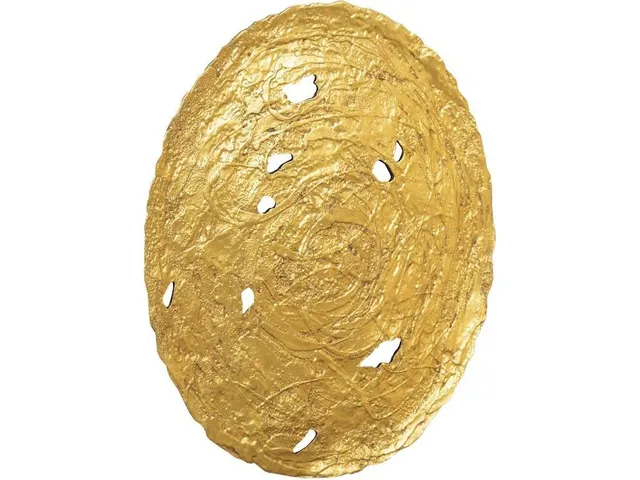 Molten Wall Disc, Large, Gold Leaf