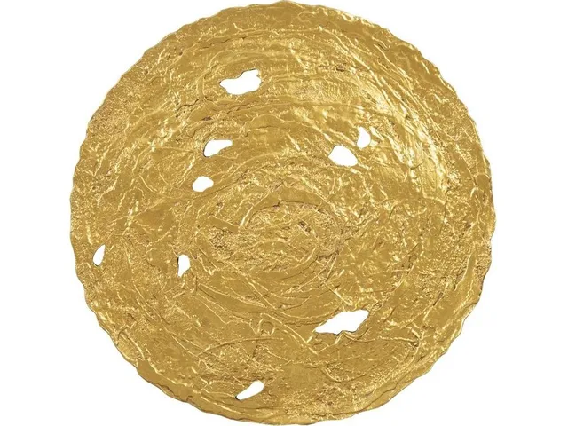 Molten Wall Disc, Large, Gold Leaf