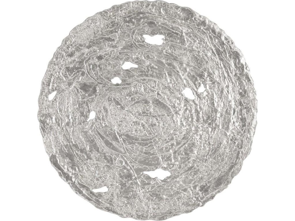 Molten Wall Disc, Large, Silver Leaf - main image