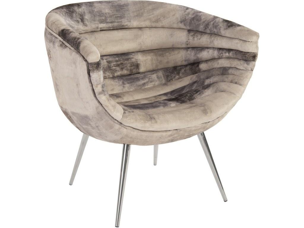 Nouveau Club Chair, Mist Gray, Stainless Steel Legs - main image