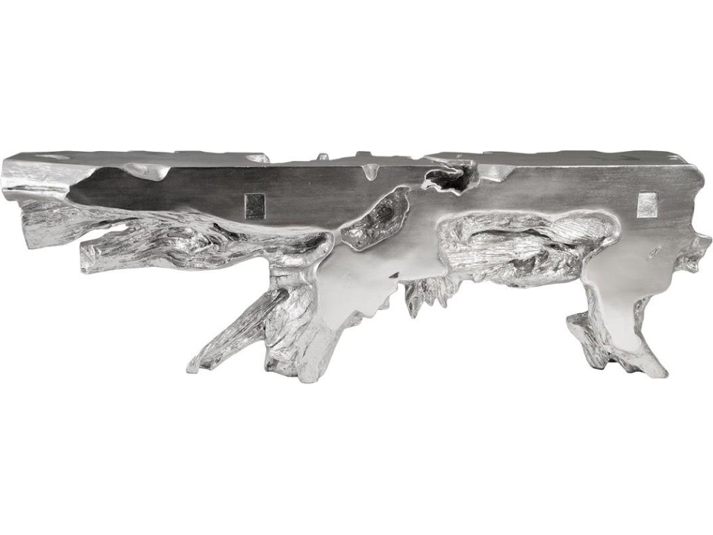 Freeform Console Table, Silver Leaf, Extra Large - image 2