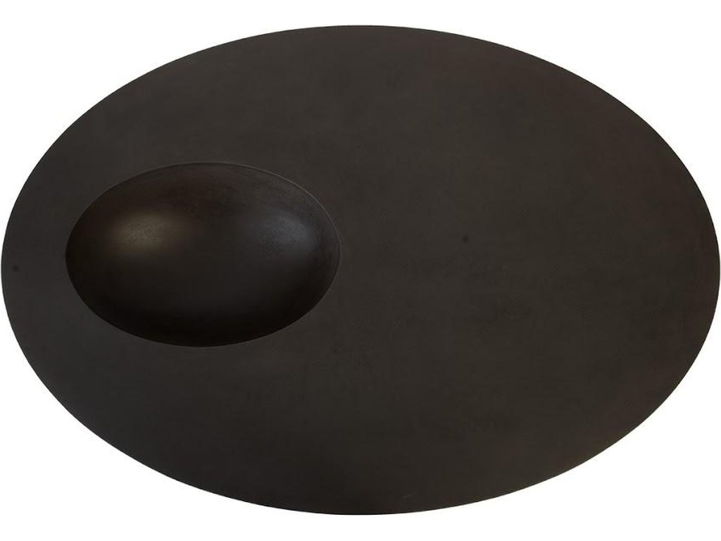 Indent Coffee Table, Oval, Black - image 1