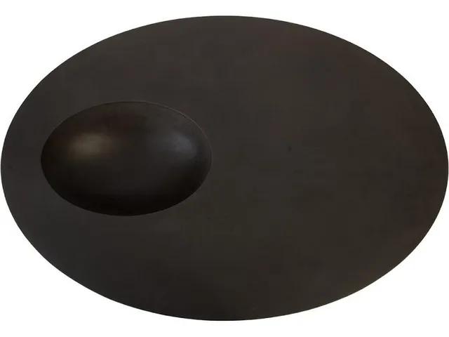 Indent Coffee Table, Oval, Black - Alternative View