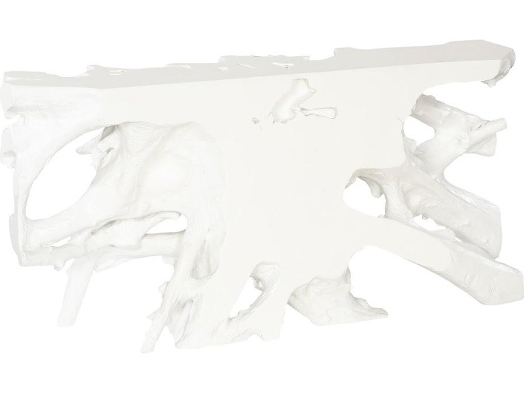 Beau Cast Root Console Table, Gel Coat White - image 2
