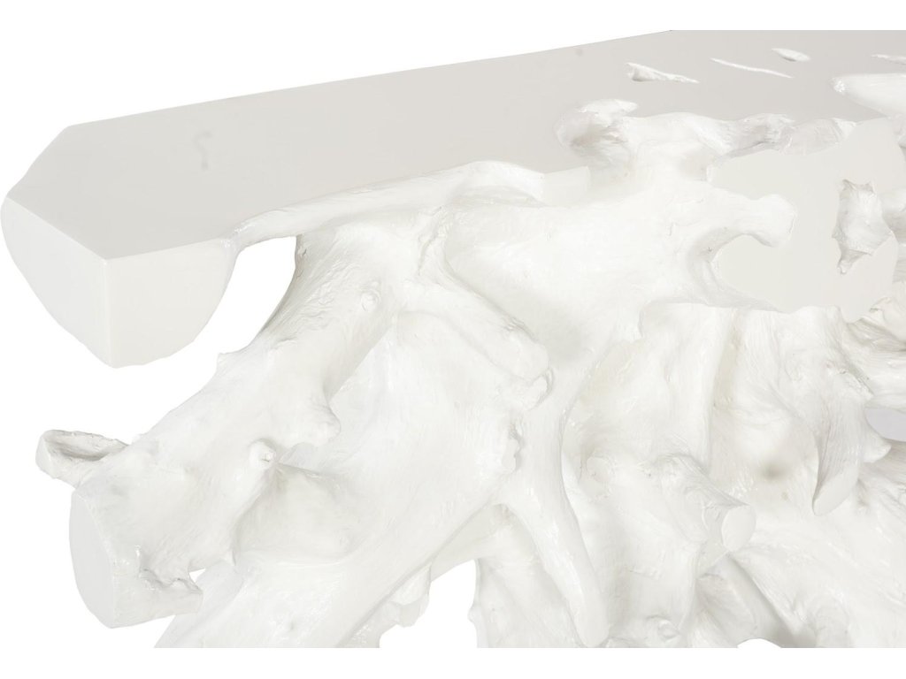 Beau Cast Root Console Table, Gel Coat White - image 3